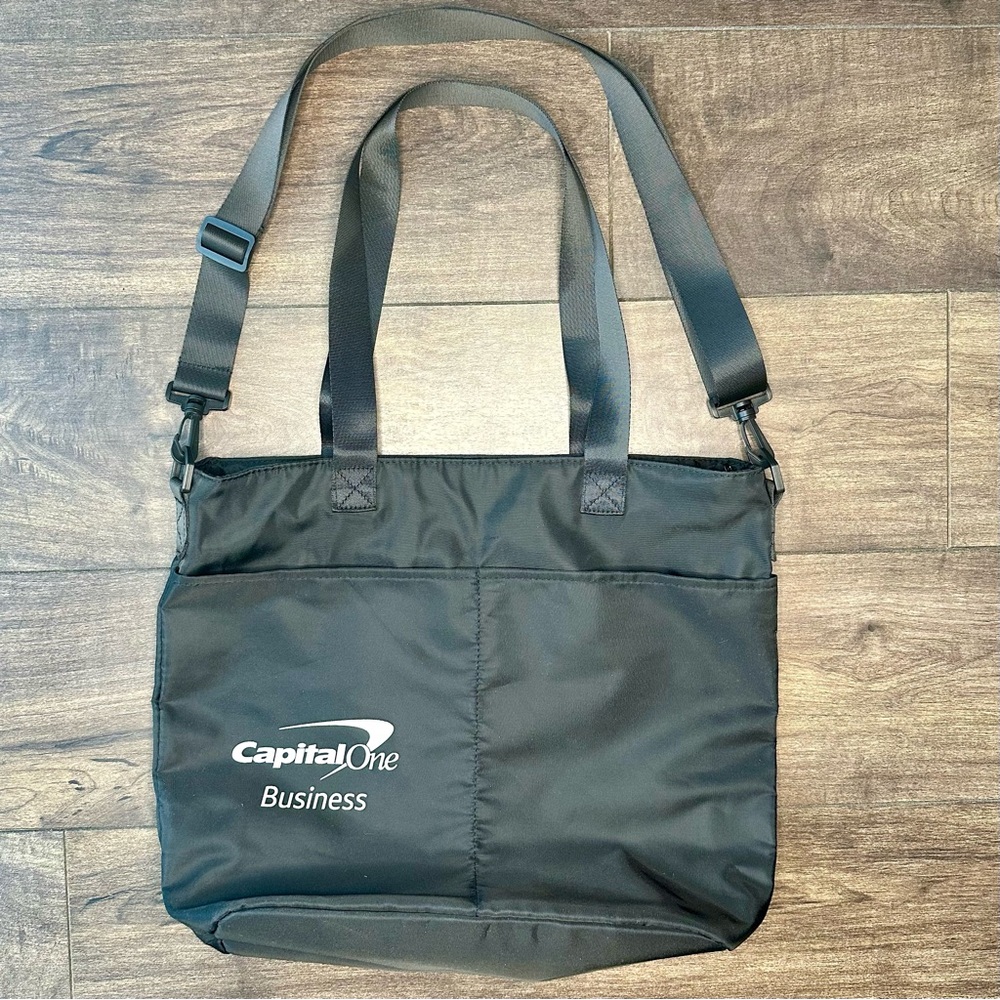 Capital One Business Black Promotional Tote / Briefcase / Laptop Bag